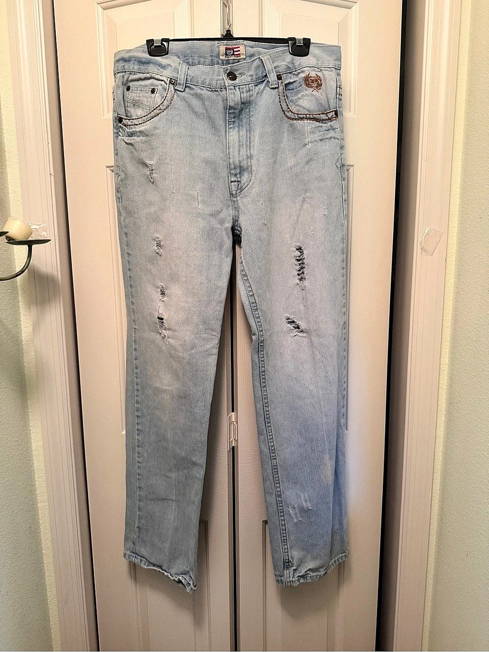 Phat Farm Men's Distressed Jeans Blue Waist 34